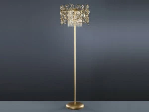 Serip Торшер галогенный из бронзы с кристаллами Diamond Pa626/8