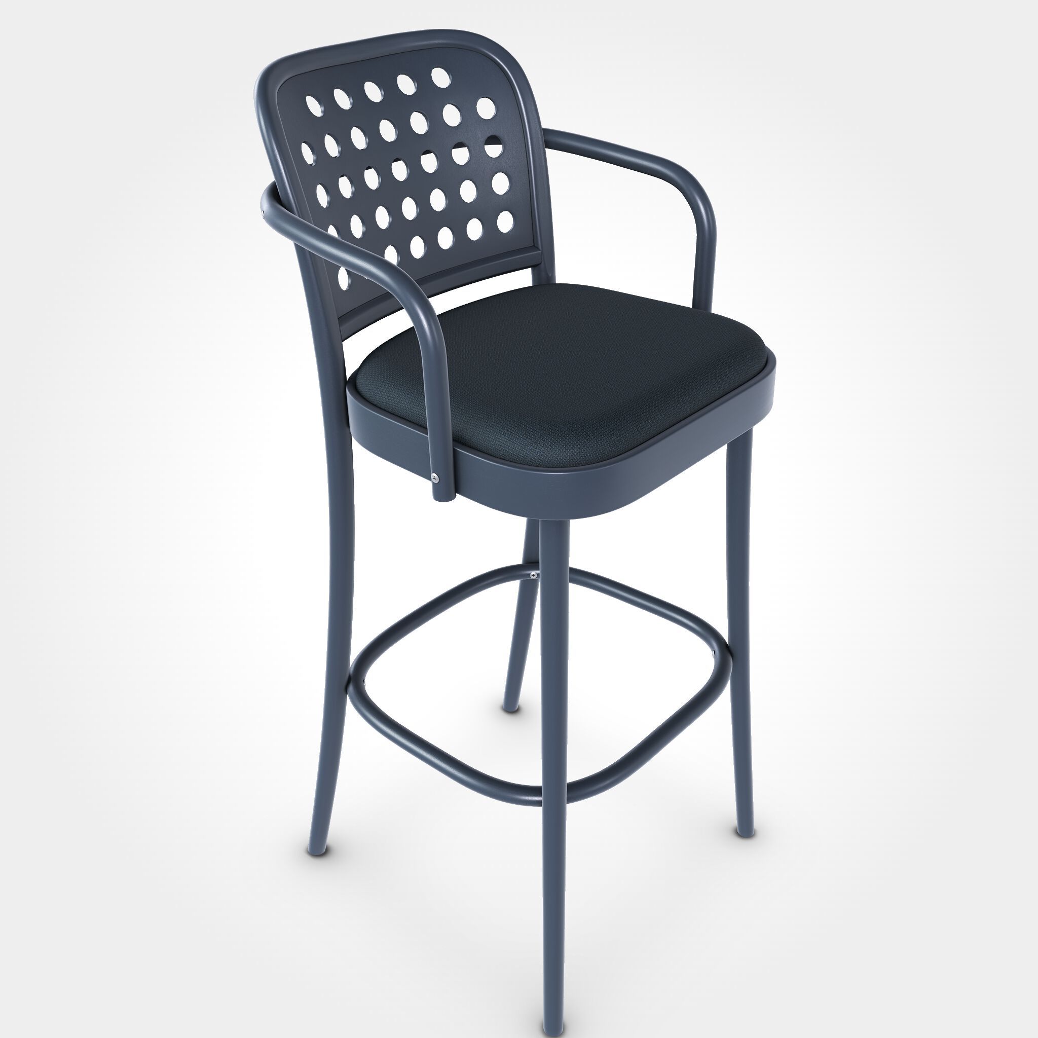 Деревянный стул с мягким сиденьем с подлокотниками TON 822 ARCH-00084647 - Вид №3