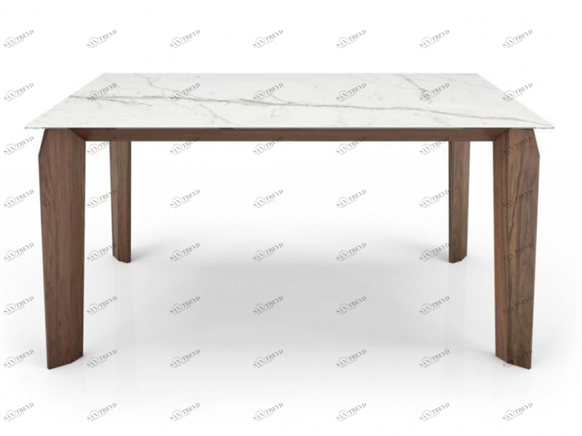 Huppé Прямоугольный стол из орехового дерева со стеклокерамической столешницей Magnolia 5088ctc - 5089ctc HUPPE