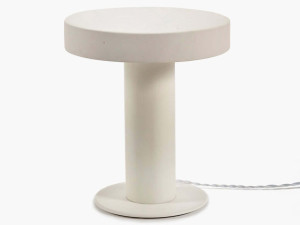 Каменная настольная лампа