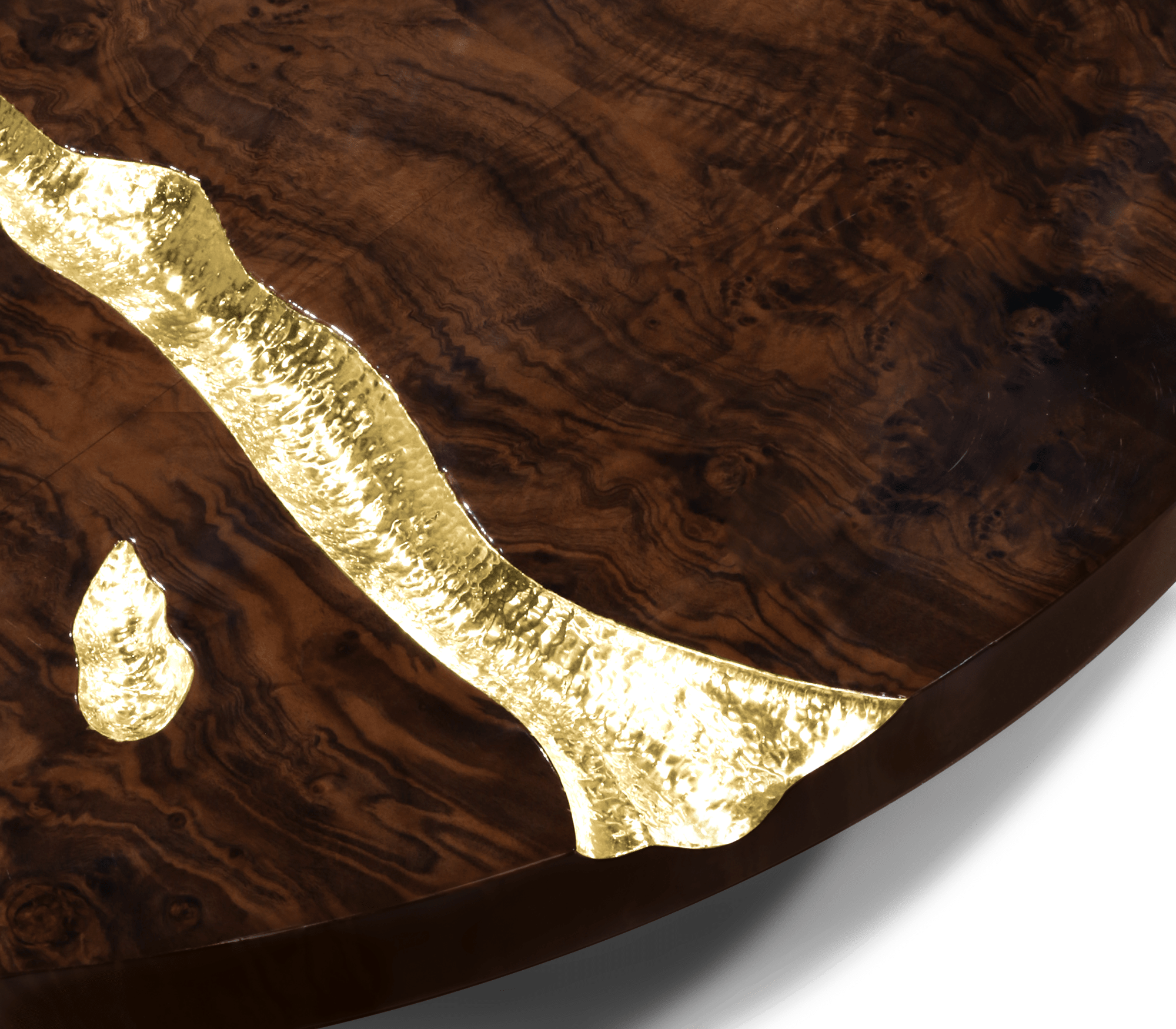 0-030 Центральный стол из орехового дерева Empire Boca Do Lobo  - Вид №3