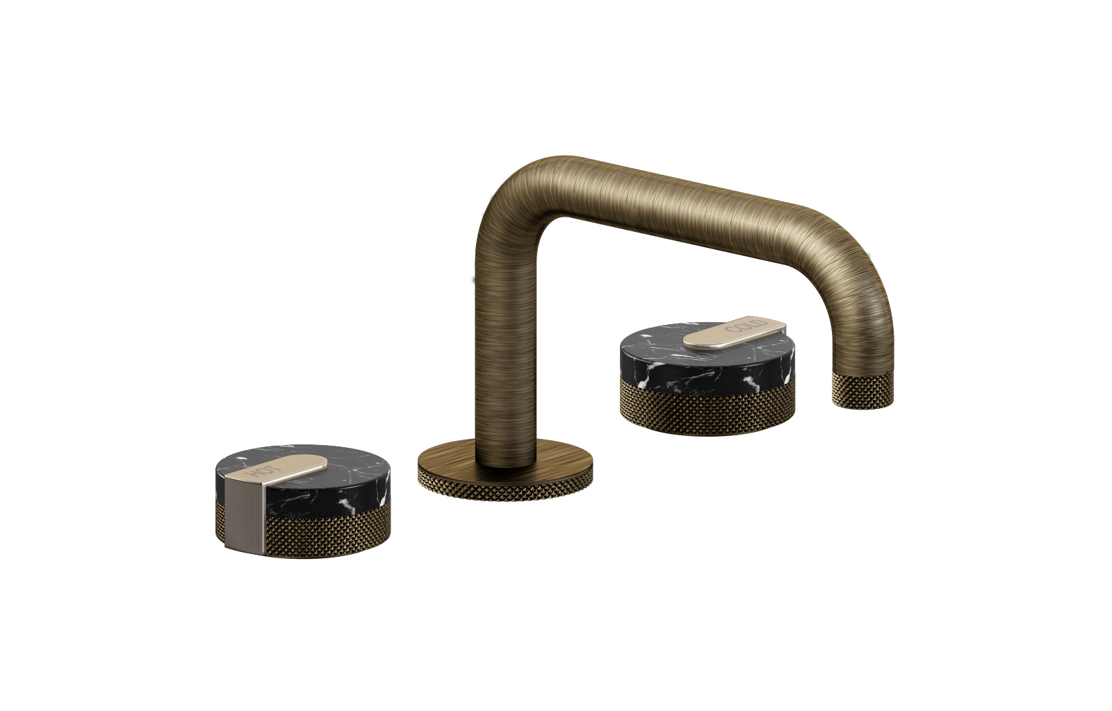 E-11510-R2MB-L1BNi-VBB Смеситель для умывальника на 3 отвертия GRAFF MOD+