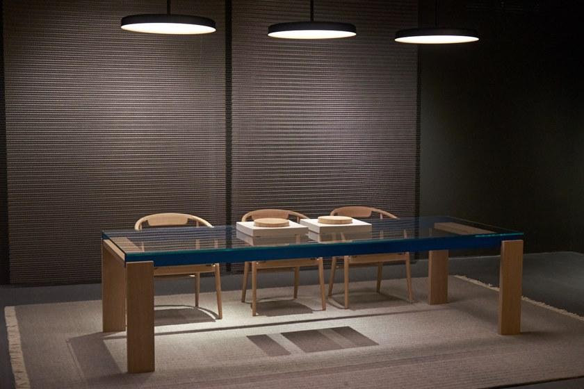 B&B Italia Прямоугольный стол из дерева и стекла Parallel structure sun-id-1347207 - Вид №2