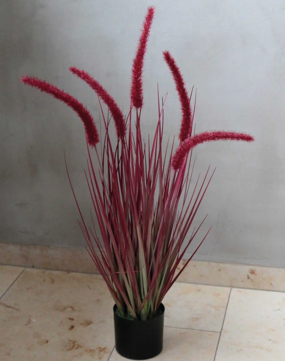 4867 498 a3 Искусственный пучок травы 'Chinese fountain grass' в горшке, 68 см, бордово-зеленый H-andreas  - Вид №11