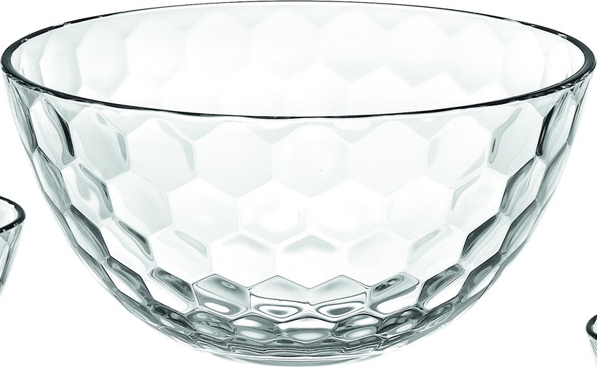 10601686 Vidivi Набор 7 предметов Vidivi "Мёд": салатник 23,5см и 6 салатников индивидуальных 13,5см, п/к Стекло 