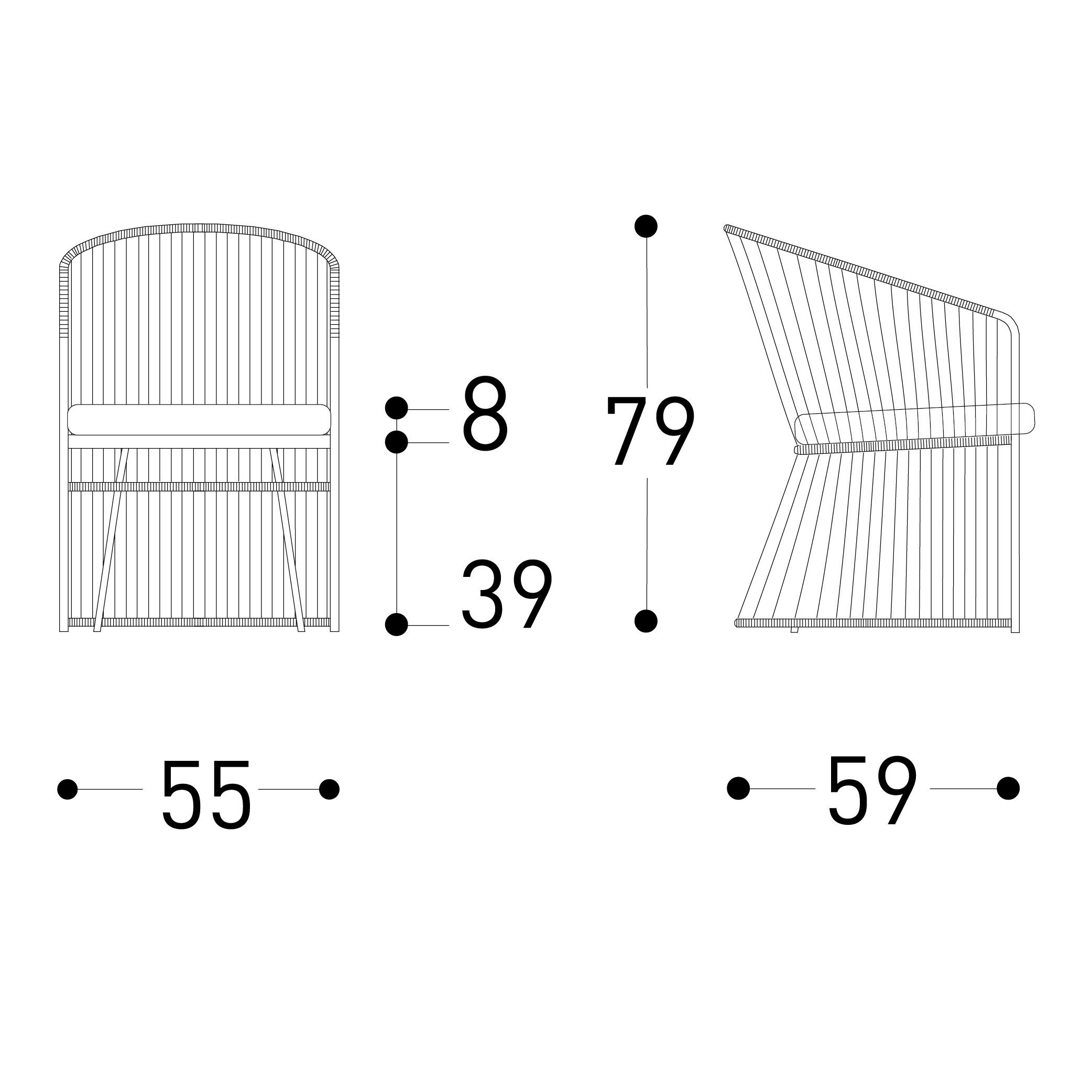 Плетеное кресло из синтетического волокна Varaschin Tibidabo ARCH-00146179 - Вид №6