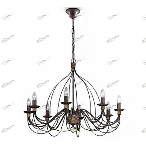 Подвесная люстра Ideal Lux Corte SP8 Ruggine IDEAL LUX ДИЗАЙНЕРСКИЕ, CORTE RUGGINE 279393 Коричневый 