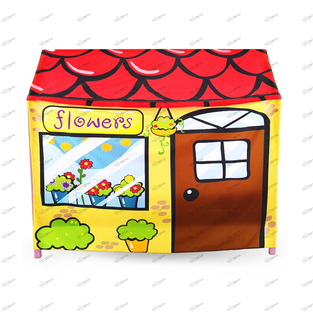 Накидка для кровати-домика Svogen игровая "Цветочный ларек" БЕЛЬМАРКО  00-3873222 Желтый Santreyd 