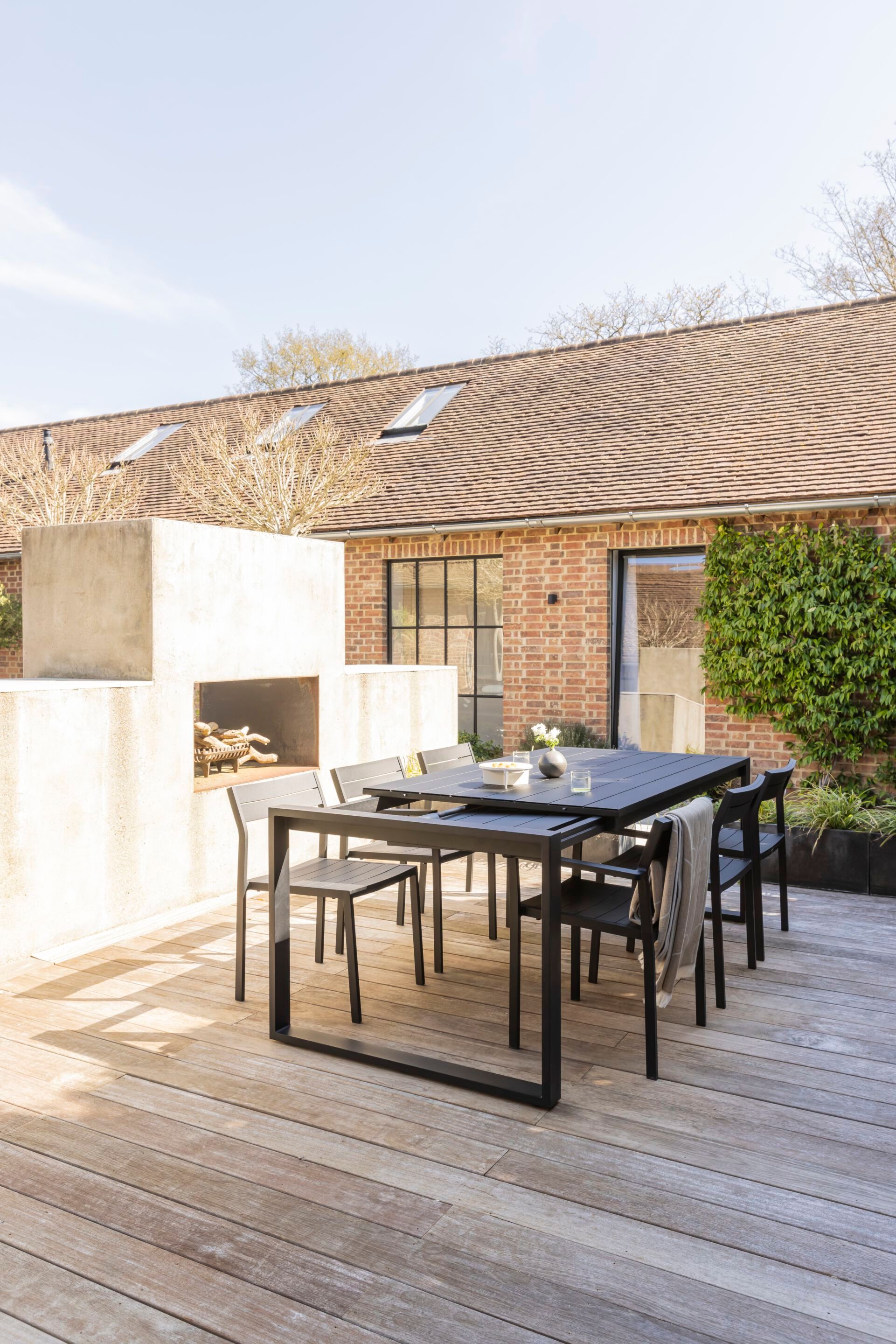 Алюминиевый прямоугольный выдвижной стол с порошковым покрытием Case Eos ARCH-00143156 - Вид №8