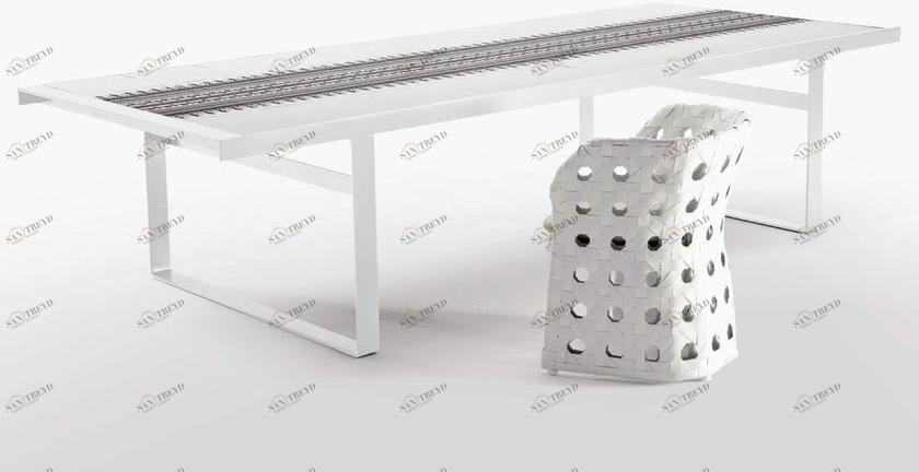 B&B Italia Outdoor Садовый стол со столешницей из керамогранита Canasta sun-id-1459490