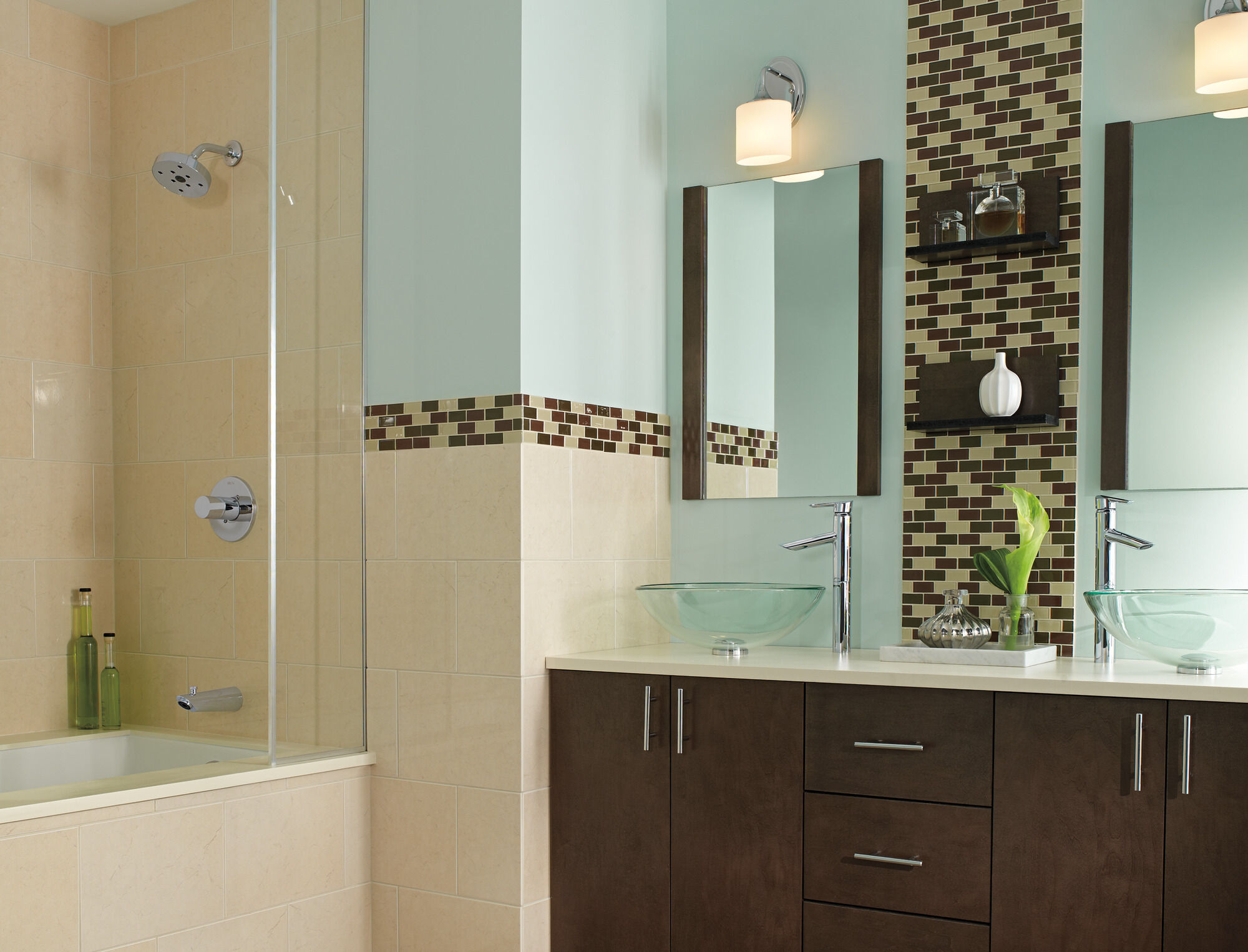 T14461-SS Monitor® 14 Series H2Okinetic® для ванны и душа Delta Faucet Compel Нержавеющая сталь  - Вид №2