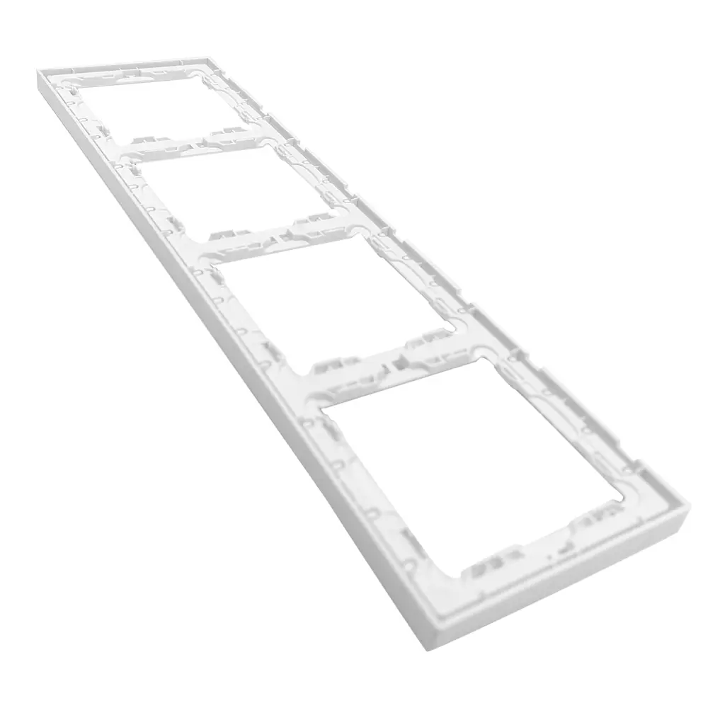 Рамка Mirkl Grace для розеток и выключателей — 4 поста, белая 89393862 STLM-1544847 - Вид №2