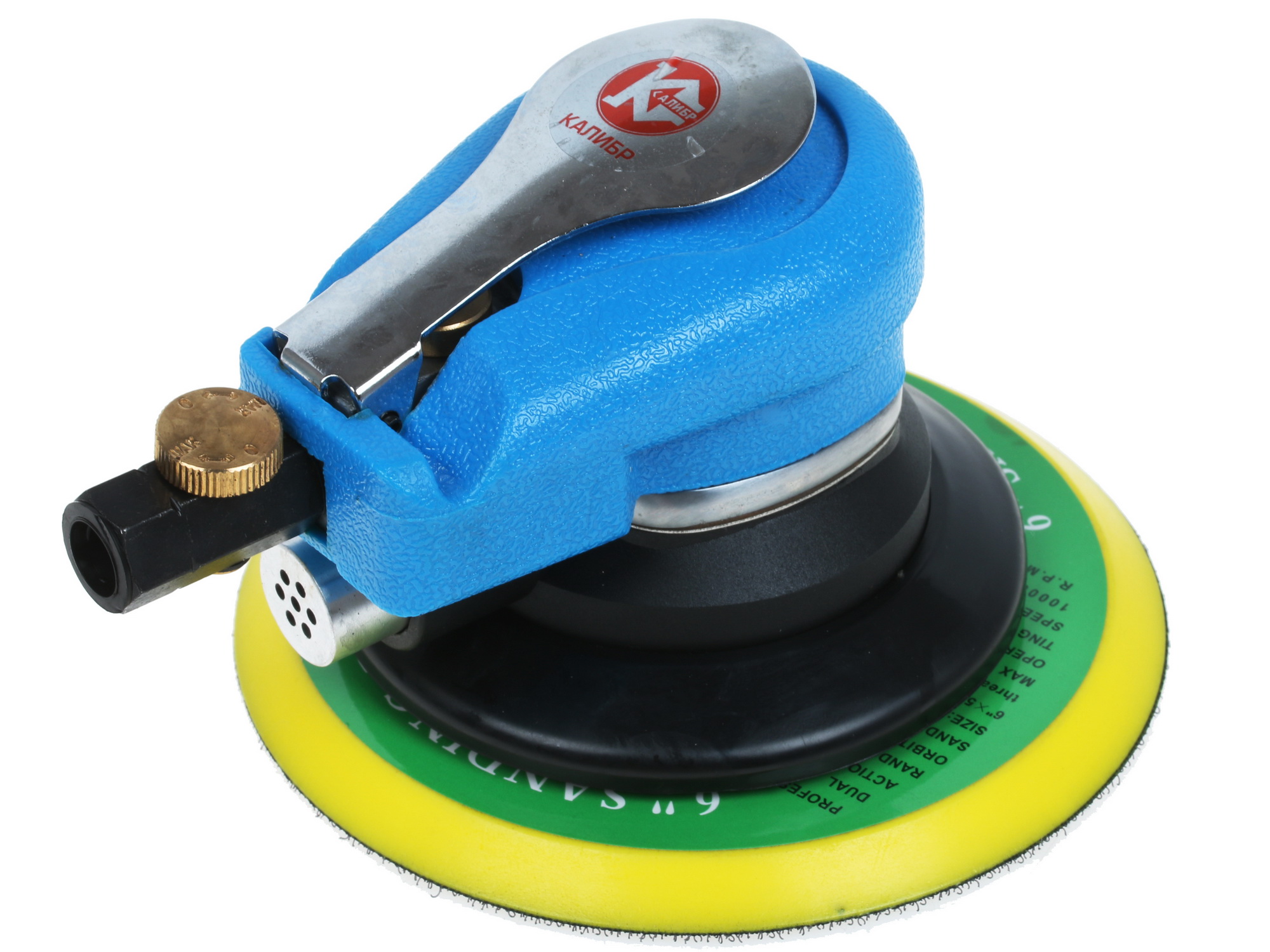 Пневматическая эксцентриковая шлифовальная машина Калибр ПЭШМ-6.3/125А ПРОФИ 1241876 STDN-0124863 - Вид №1