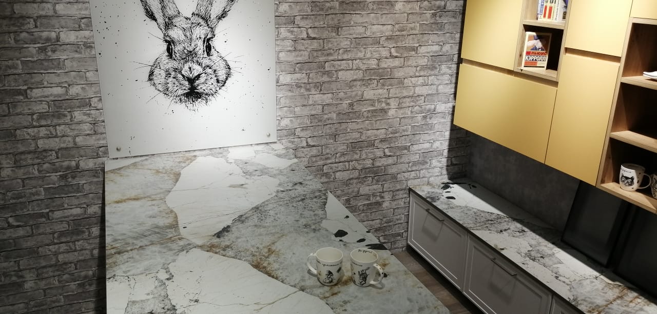 Столешницы для кухни - Люкс стоун LIGRON LIST416 2450 - Вид №15