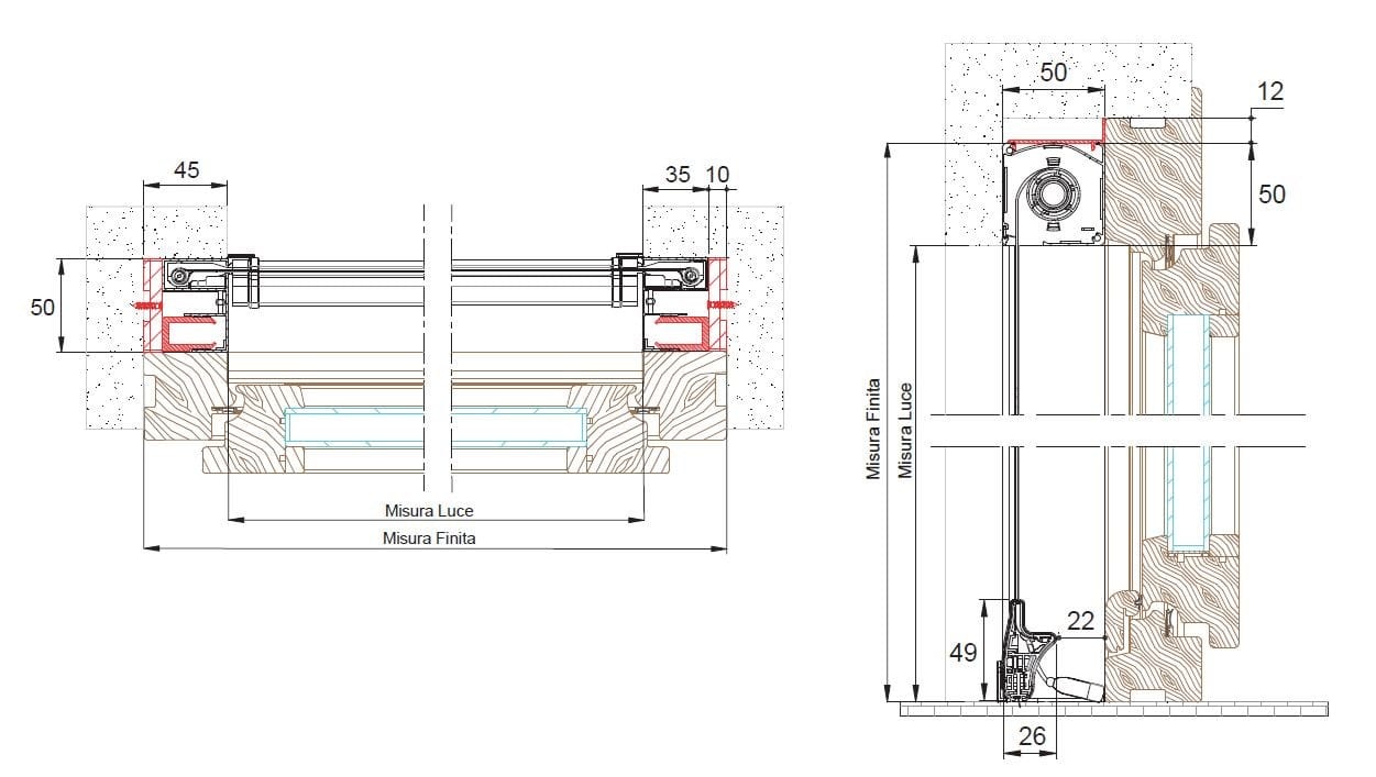 Вертикальная встраиваемая москитная сетка Mv Line москитные сетки-вертикальный встраиваемый ARCH-00138304 - Вид №2