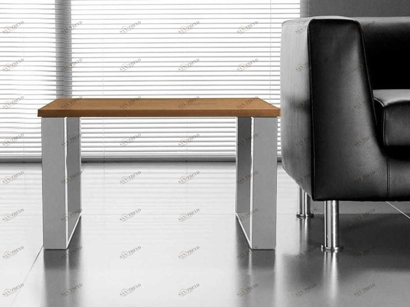 Bralco Основание стола с квадратными салазками из орехового дерева Loopy sun-id-1501356