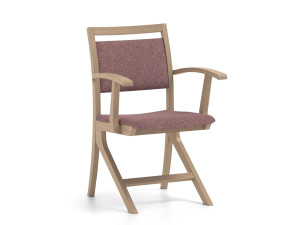 Тканевый стул с подлокотниками