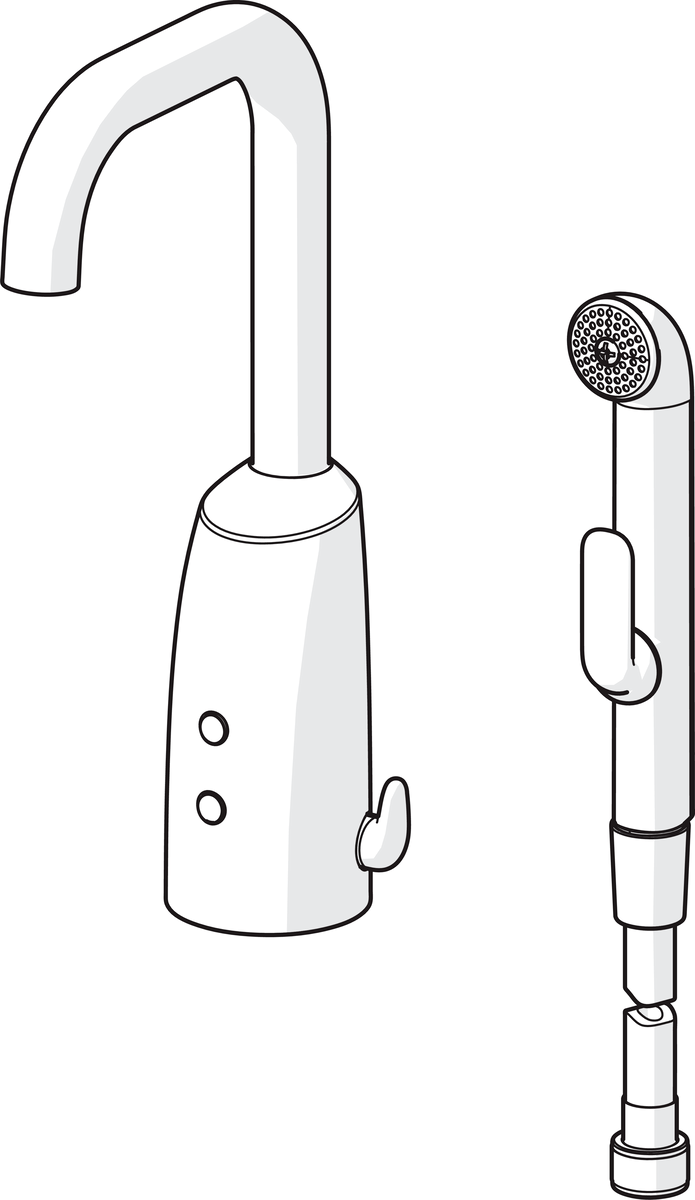 Oras 6332FZ Смеситель для умывальника, 6 V, Bluetooth 6332FZ Electra Хром  - Вид №2