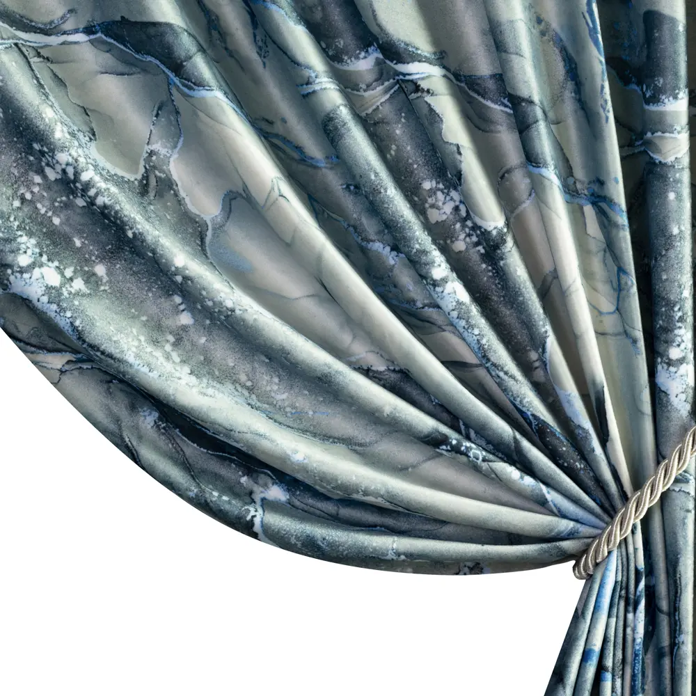 Штора на ленте Монца 200x280 см цвет синий 89100682 STLM-2112160 GARDEN 
