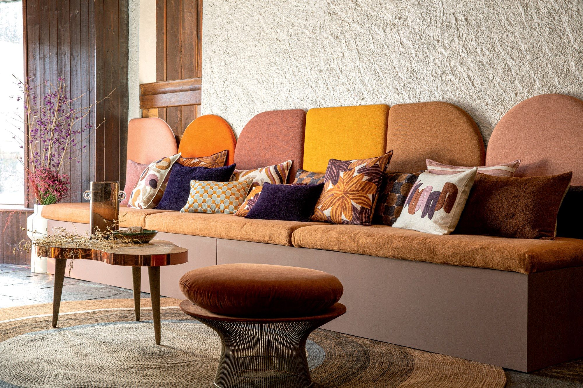 Прямоугольная шелковая подушка с геометрическим рисунком Élitis TWIST ARCH-00130599 - Вид №13