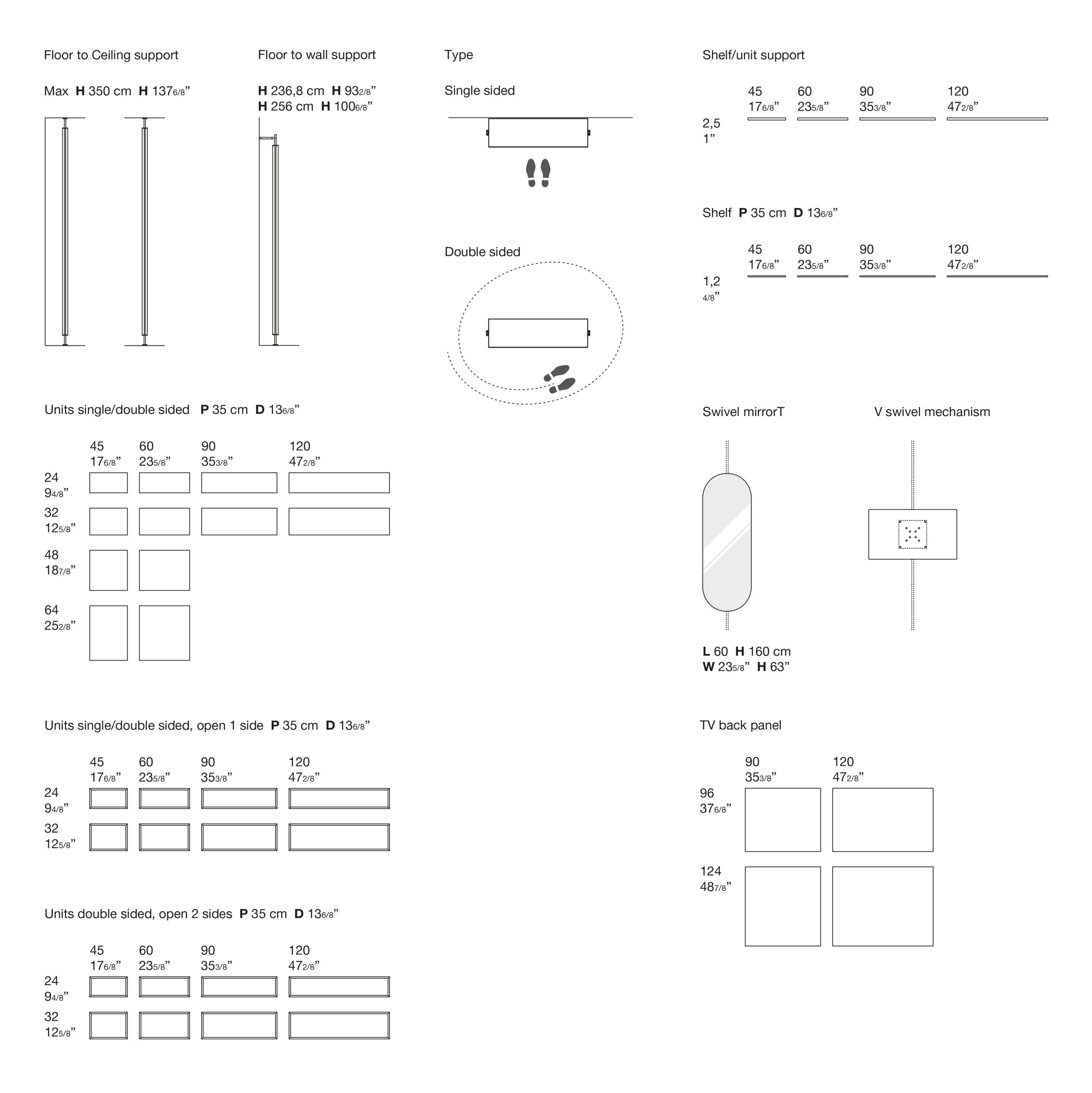 Металлический шкаф для телевизора с системой люверсов Kristalia Avenue ARCH-00043919 - Вид №2