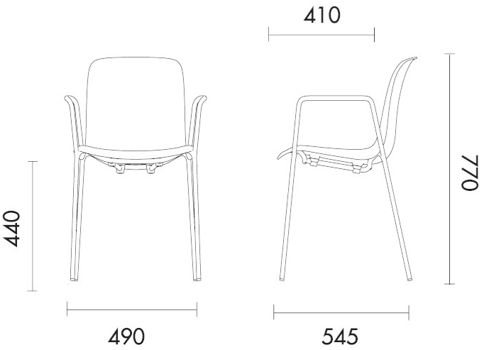 Grado Design Стул из ткани с подлокотниками Every Eve-ch-02u - Вид №1