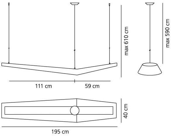 Artemide Подвесной светильник из полипропилена с прямым люминесцентным светом Mouette sun-id-1471377 - Вид №2