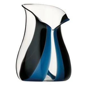 Ведро для охлаждения шампанского Black Tie, 28 см, бессвинцовый хрусталь с черной и синей полосой