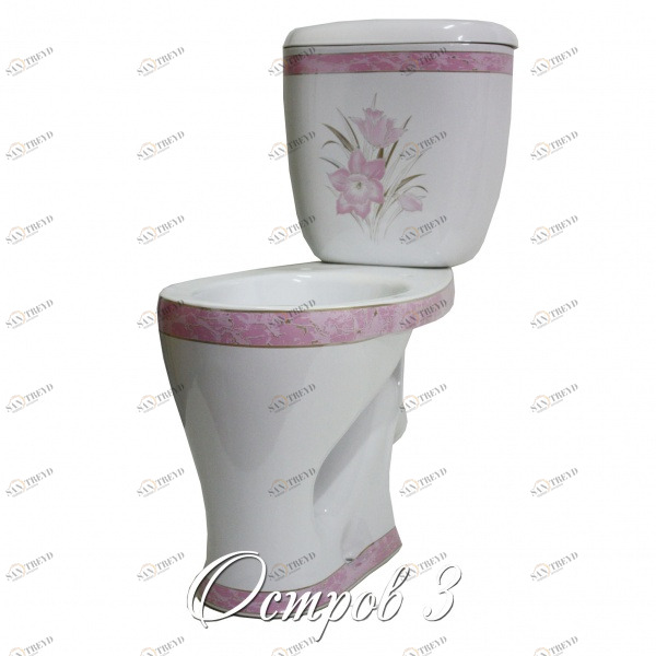 1030134 Компакт унитаз с бачком Белый Лобненский Стройфарфор  Россия 