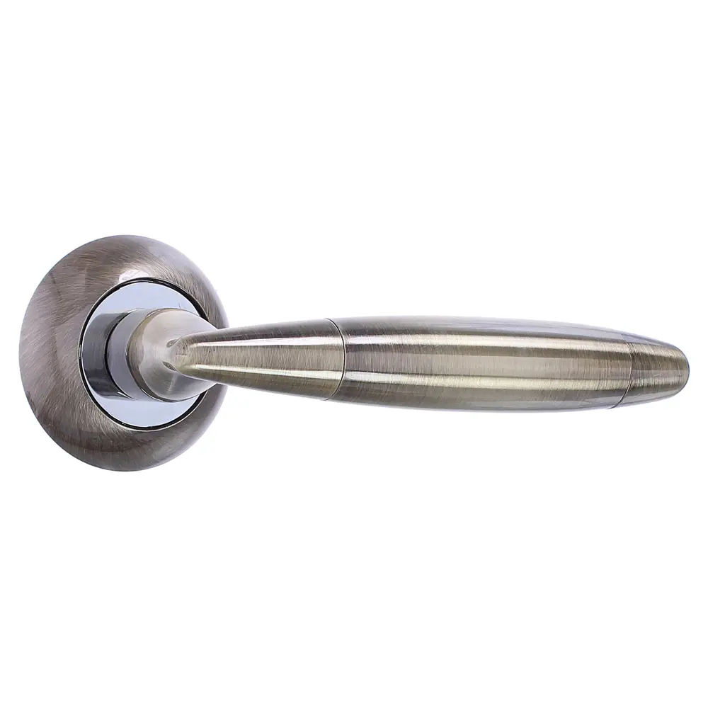 Ручка дверная на розетке Palladium «Agata» AB, ЦАМ, цвет античная бронза STLM-2011895