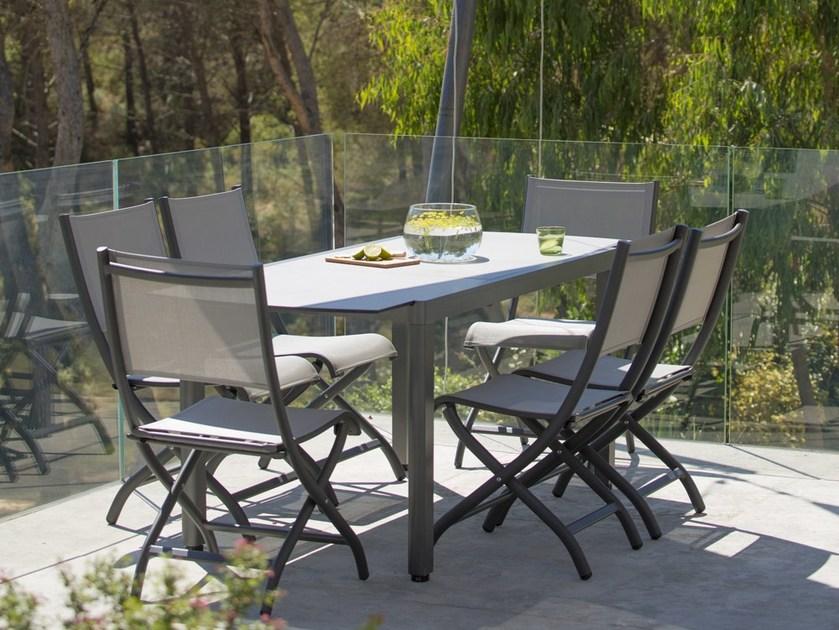 Les jardins Прямоугольный раздвижной садовый стол из hpl sun-id-1435384 - Вид №2