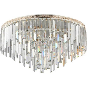 Подвесная люстра Stilfort Kristalina 2110/03/10C STILFORT ДИЗАЙНЕРСКИЕ, KRISTALINA 00-3888504 Золото;прозрачный