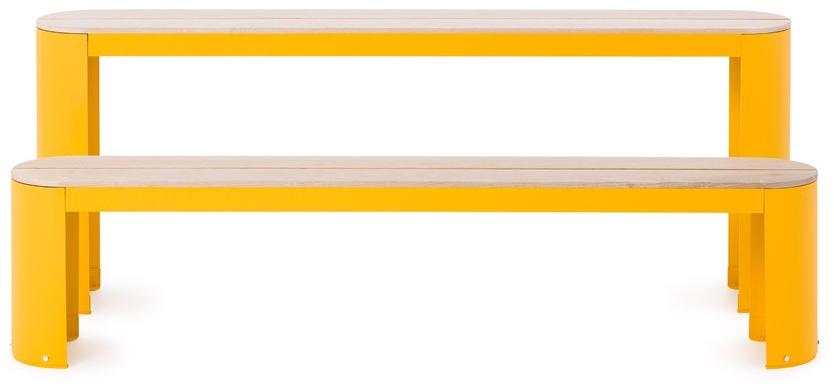 Nola Industrier Лакированная скамья без спинки Urban play U07-10 bench - Вид №1