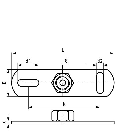 6713021 BIS Подпятники, контактная электросварка fixing to ceiling or floor walraven  - Вид №1