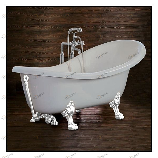 Ванна Akcjum Rectime 170 WR-02-01-KB овальная белая на ножках WR0201KB