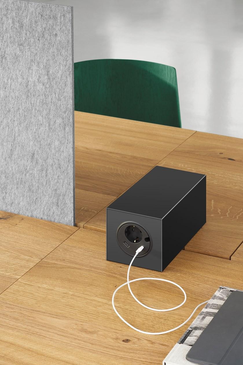 e15 Прямоугольный рабочий стол из массива дерева Basis sun-id-1463471 - Вид №6