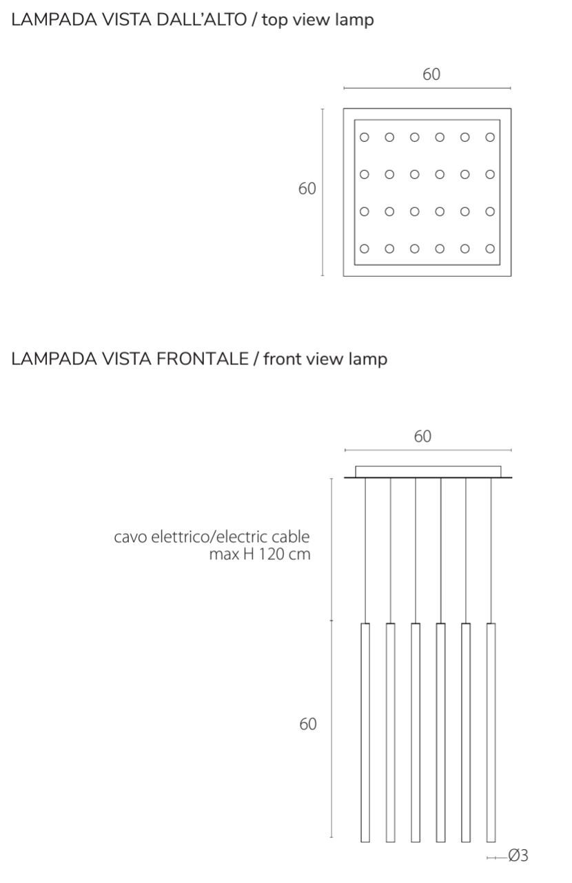 Окрашенный металлический подвесной светильник RIFLESSI стилус ARCH-00035246 - Вид №2