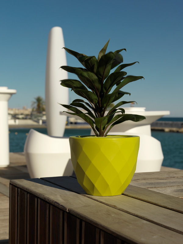 073087 Кашпо Nano матовое стальное 12см Vondom Vases - Вид №2