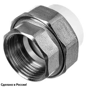 Муфта разъемная раструбная Ростерм 1"x20 мм ВР полипропилен