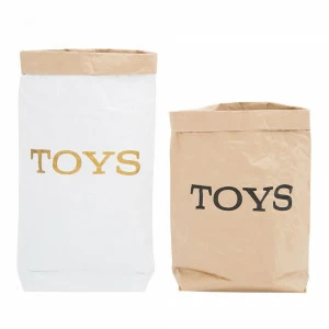 Эко-мешок для игрушек Toys из крафт бумаги VAMVIGVAM  282068 Белый;бежевый