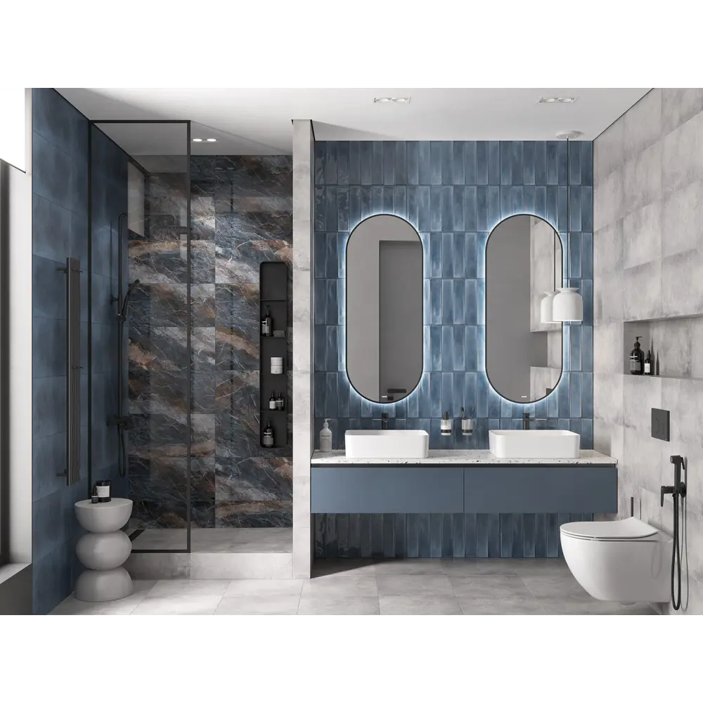 Плитка настенная KREAFORTA Cascada 29.8x59.8 см 1.425 м² матовая цвет серый 89440752 STLM-2084663 - Вид №6