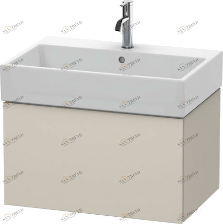 LC617609191 Тумбочка подвесная L-Cube #LC6176 684 x 459 мм Серо-коричневый декор Duravit