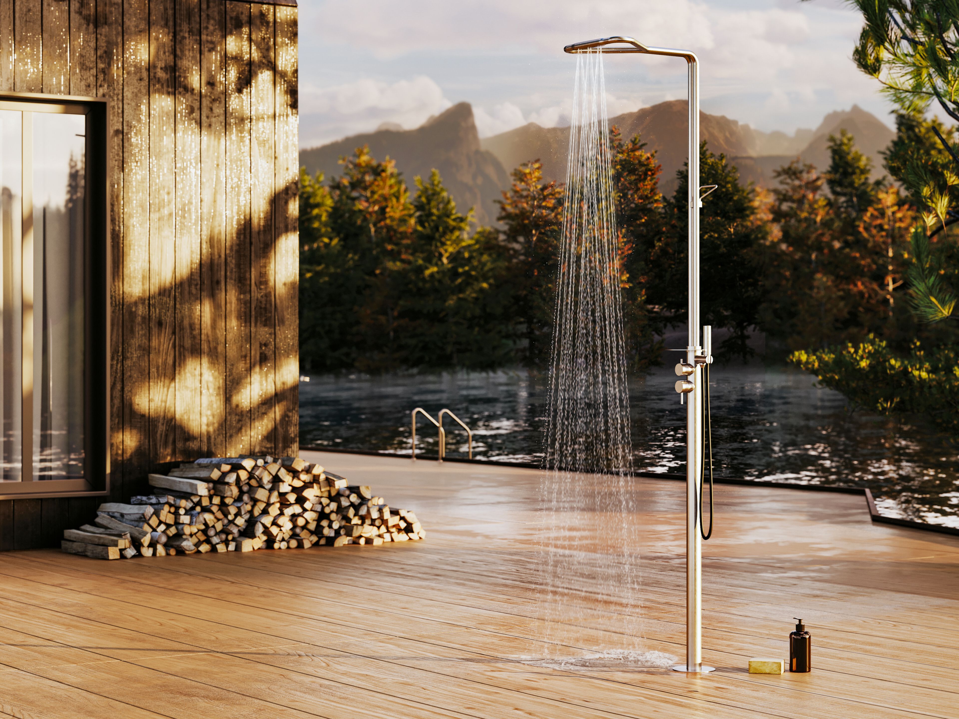 Душевая колонна из нержавеющей стали DISENIA LIBECCIO ARCH-00037421