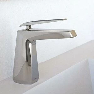 4971 1 O2 Смеситель для раковины низкий цвет хром.