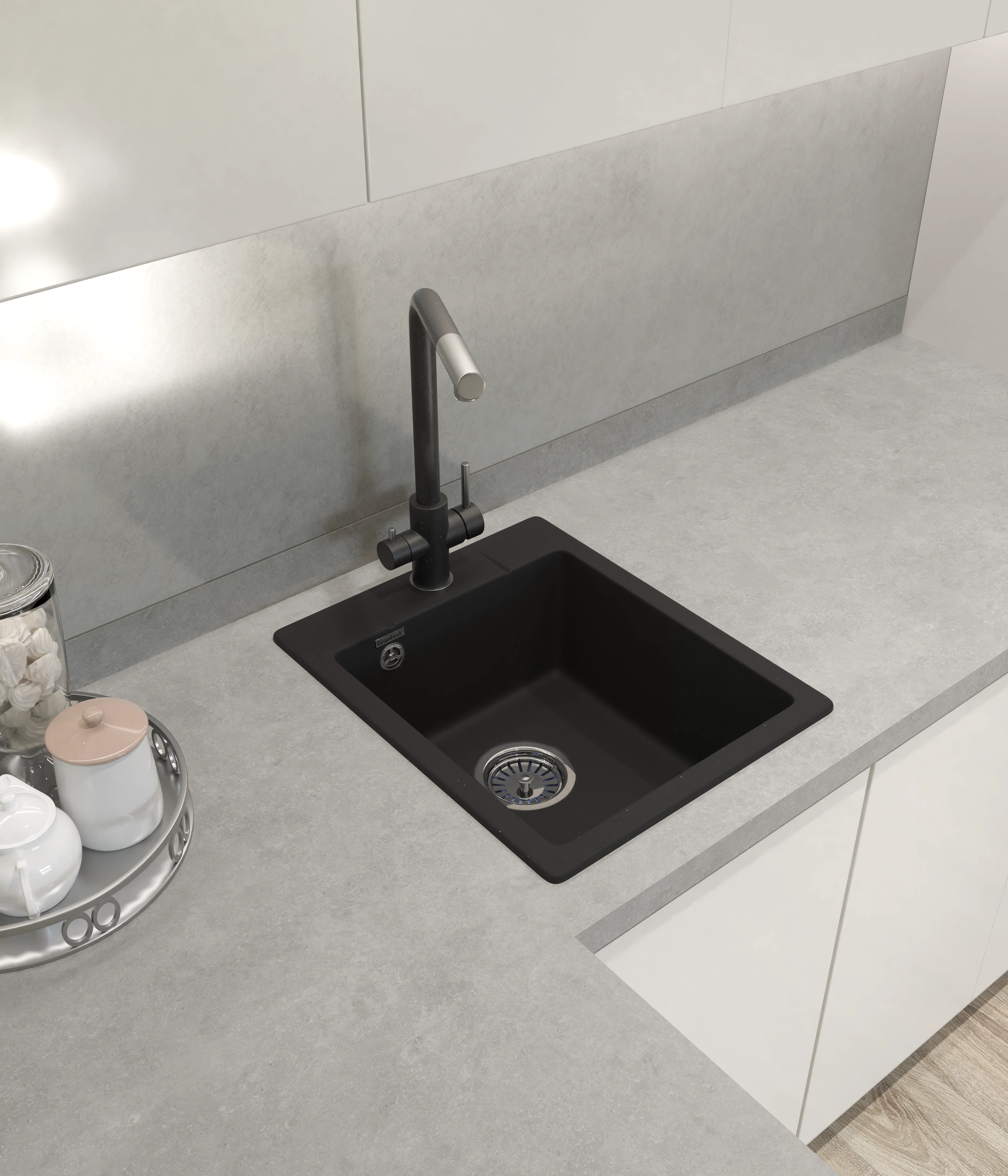 Кухонная мойка Кварц URBAN S374 GranFest 240-S374 - Вид №1