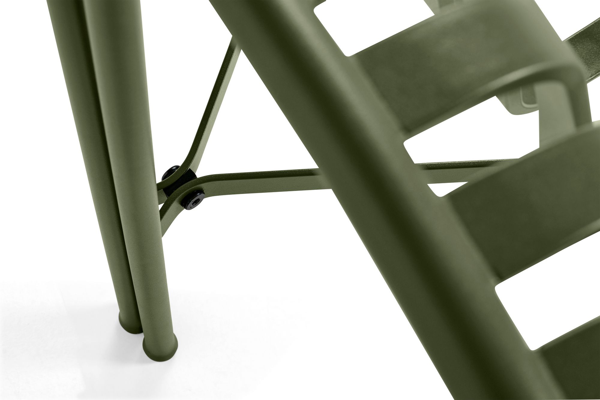 Стальная садовая скамейка с порошковым покрытием со спинкой Hay Палисад ARCH-00074175 - Вид №75