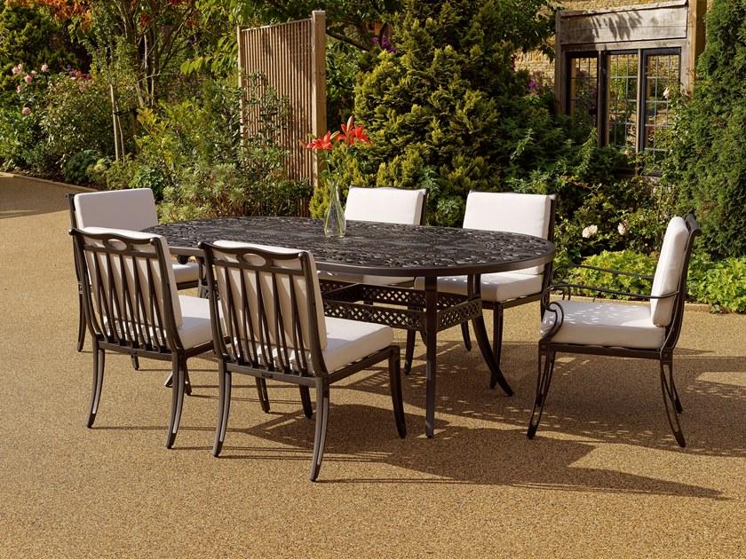 Oxley's Furniture Овальный садовый стол из алюминия Scroll Sct2200 - Вид №1