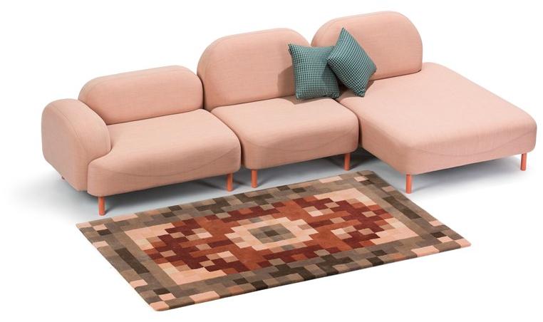 Deadgood Прямоугольный шерстяной коврик ручной работы с рисунком  Pr1  - Вид №1