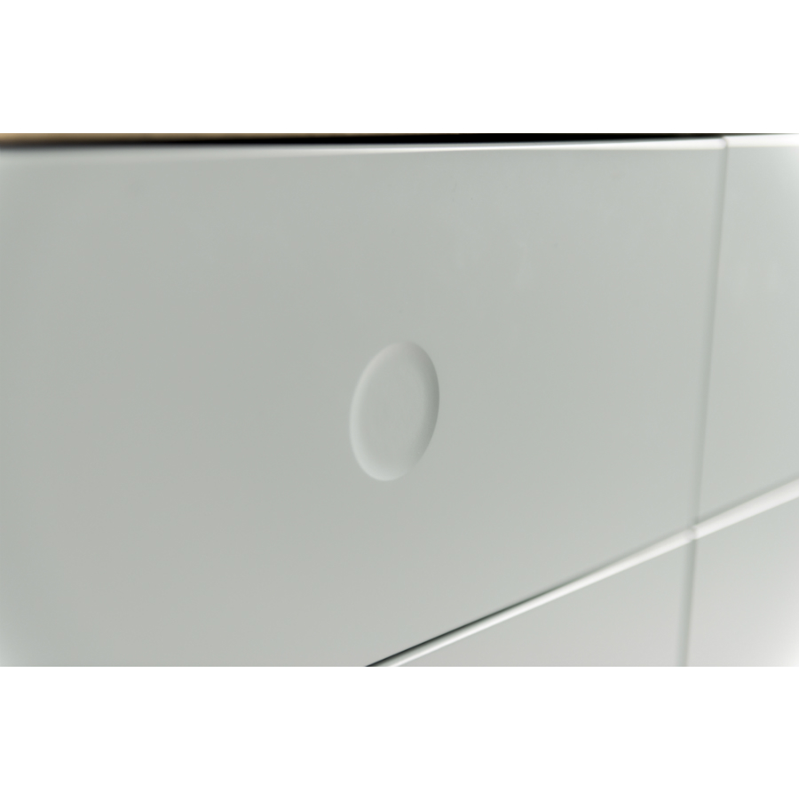 Витрина Tenzo Dot, 175х79х43 см, дуб, белая 1670454 - Вид №6