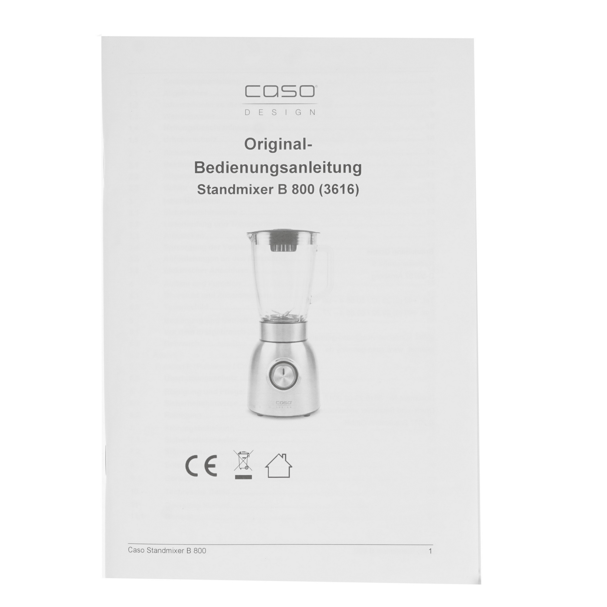 8117221 Блендер стационарный CASO B 800 серебристый STDN-0123088 - Вид №6